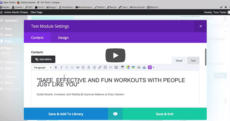 Text Module – Styling Text
