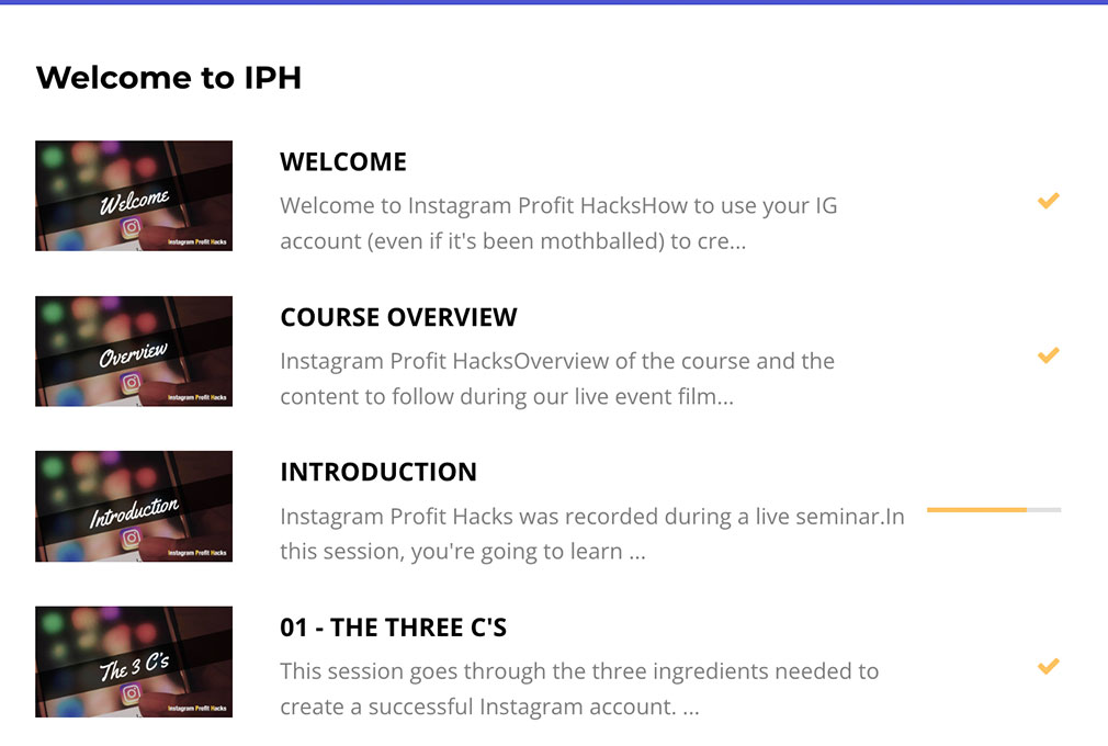 Content Storm Course Modules