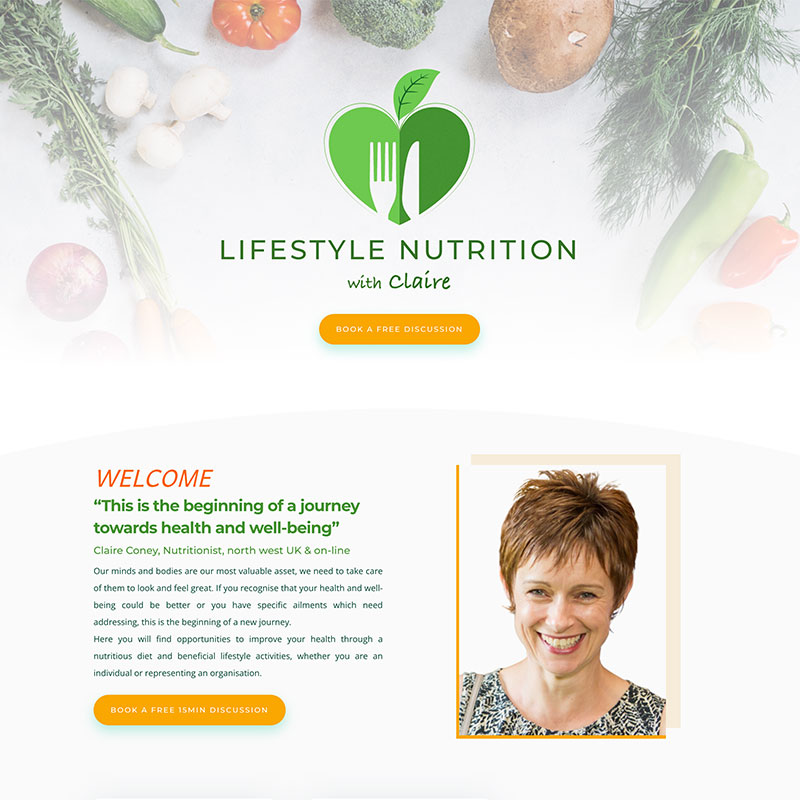 Lifestyle Nutrition with Claire Website